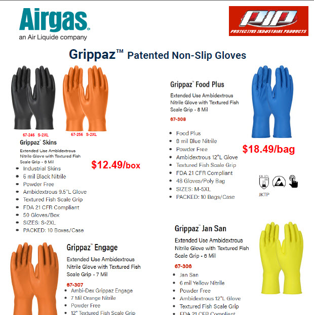 Grippaz™ Patented Non-Slip Gloves