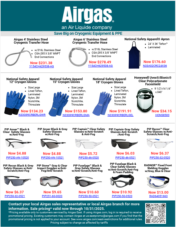 Save Big on Cryogenic Equipment and PPE