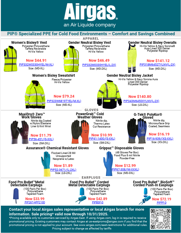 PIP Specialized PPE for Cold Food Environments – Comfort and Savings Combined