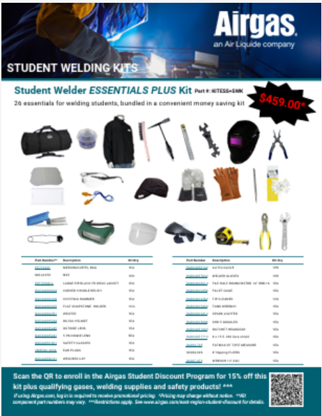 New to Welding?  Our welding kits have everything you need to get started, at an economical price.