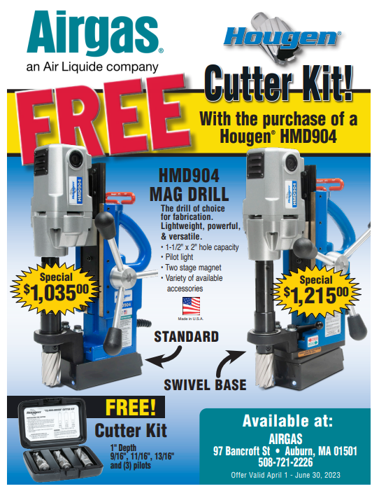 Hougen Cutter Kit! FREE with the purchase of a Hougen HMD904
